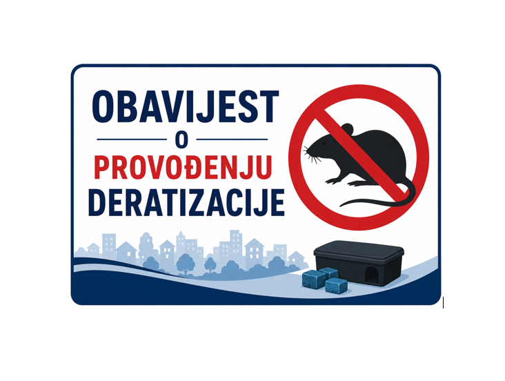 Obavijest o deratizaciji domaćinstva